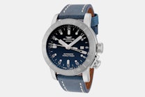 Airman 44 - GL0054 | GMT, Blue Dial, Blue Leather Strap
