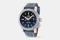 Airman 44 - GL0057 | "Purist", Blue Dial, Blue Leather Strap