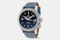 Airman 46 - GL0060 | GMT, Blue Dial, Blue Leather Strap