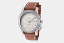 Airman 42 - GL0141 | "Purist, White Dial, Brown Leather Strap