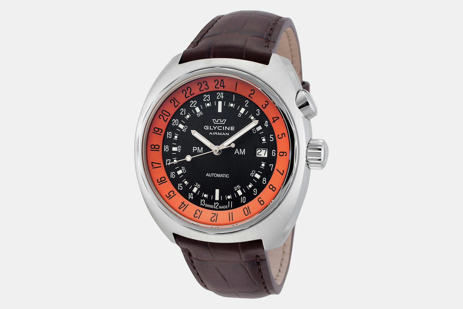 Glycine Airman SST12 Automatic Watch Watches Pilot Watches Drop