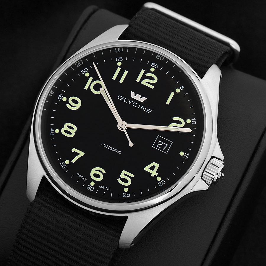 Glycine Combat 6 43mm Watch Watches Pilot Watches Drop