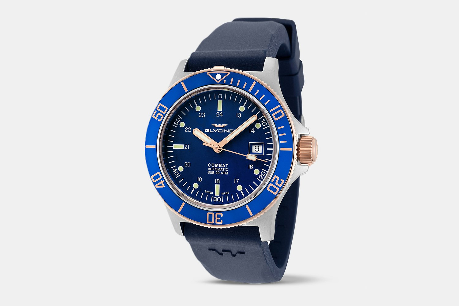 GLYCINE COMBAT SUB AUTO 319 DROP WatchinTyme