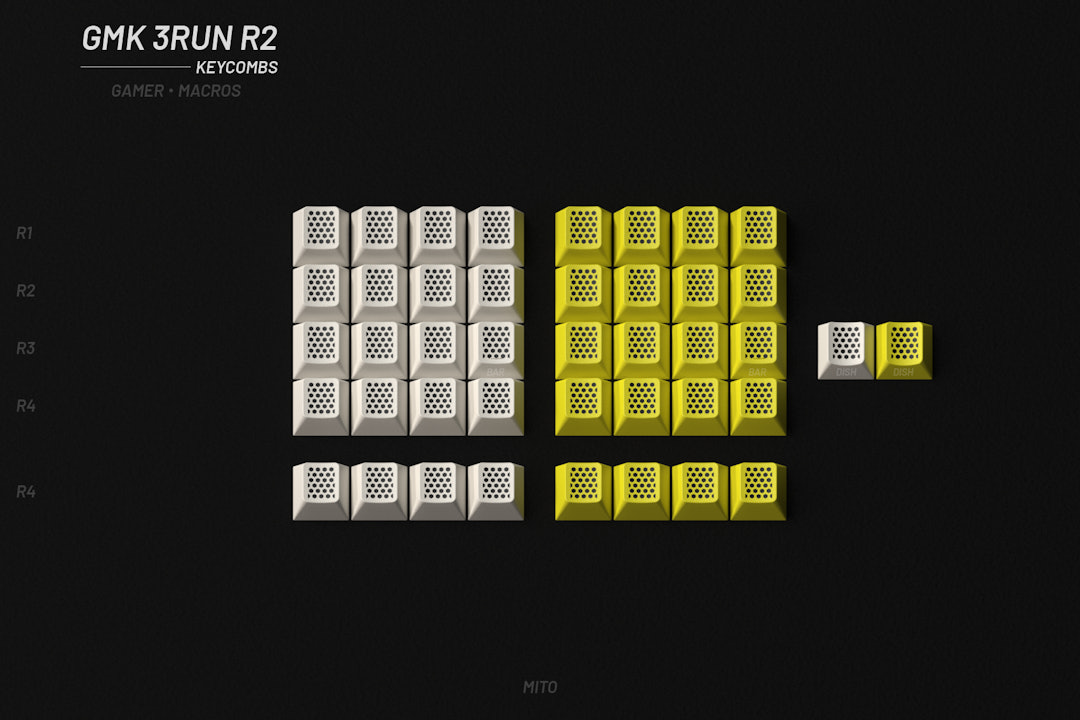 Drop + MiTo GMK 3Run Keycap Set