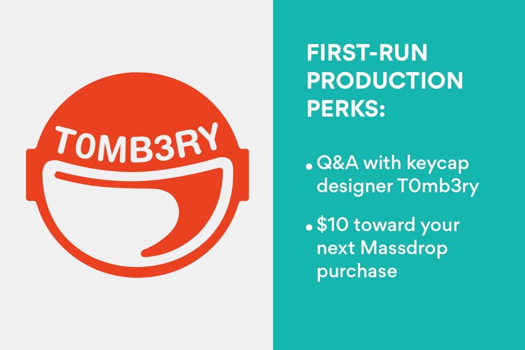 Massdrop x T0mb3ry GMK Carbon Custom Keycap Set
