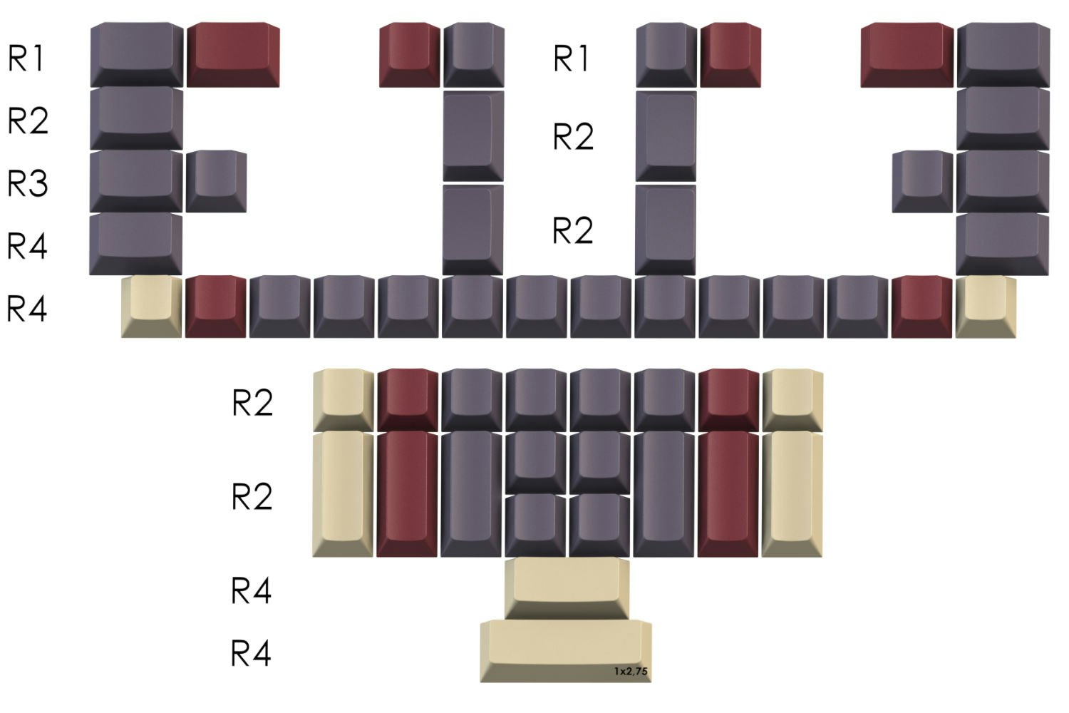 GMK Plum Add-On Keycap Kit