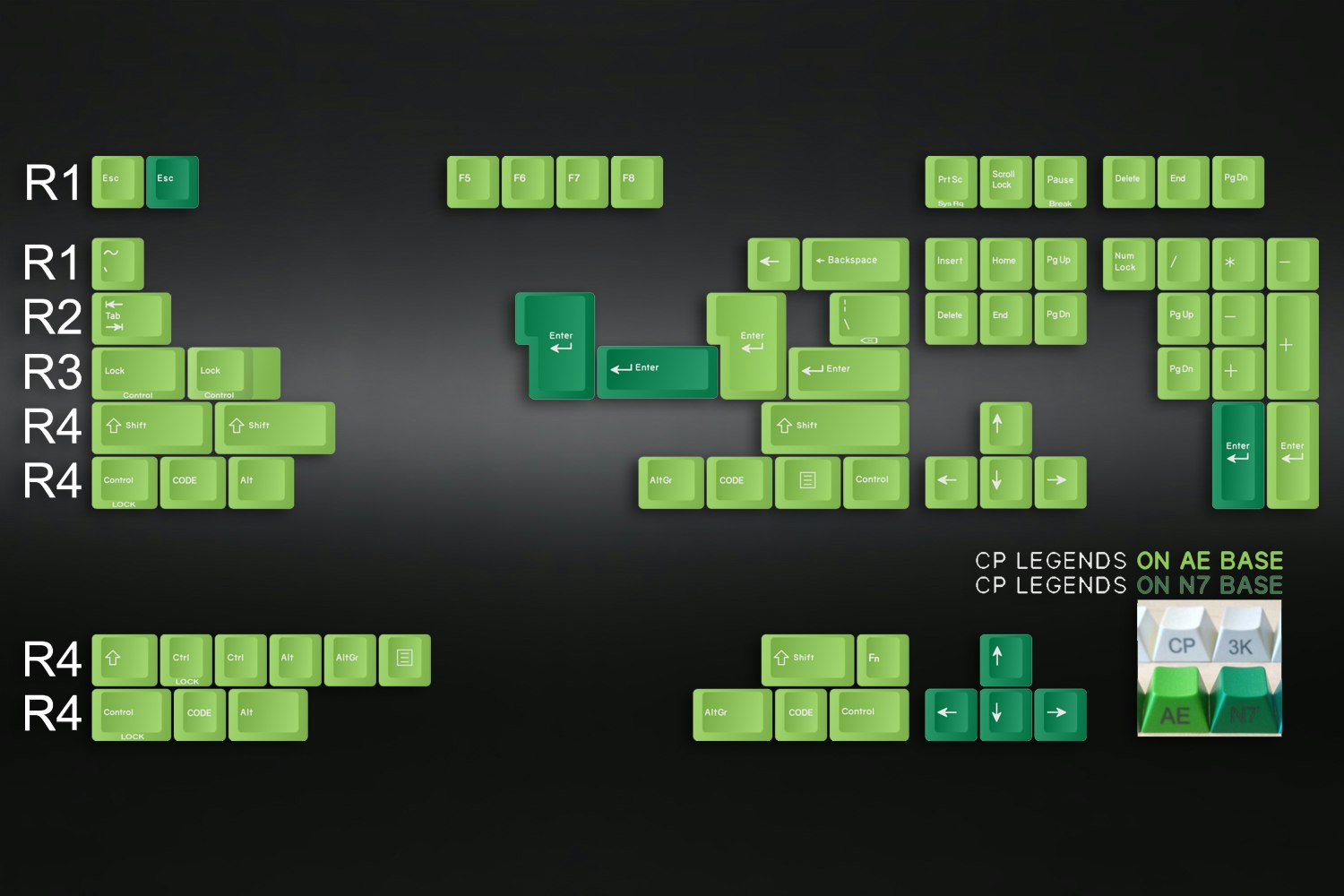 GMK TA Royal Alpha Typewriter Keycap Set