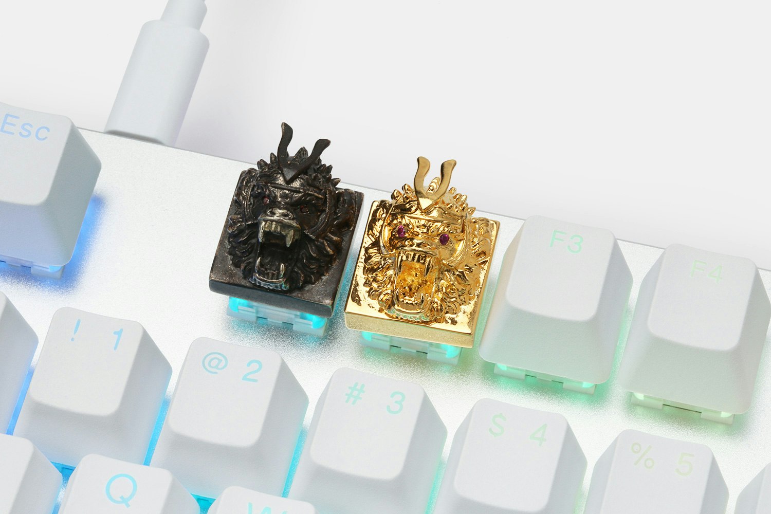 Golden Star Monkey King Metal Artisan Keycap