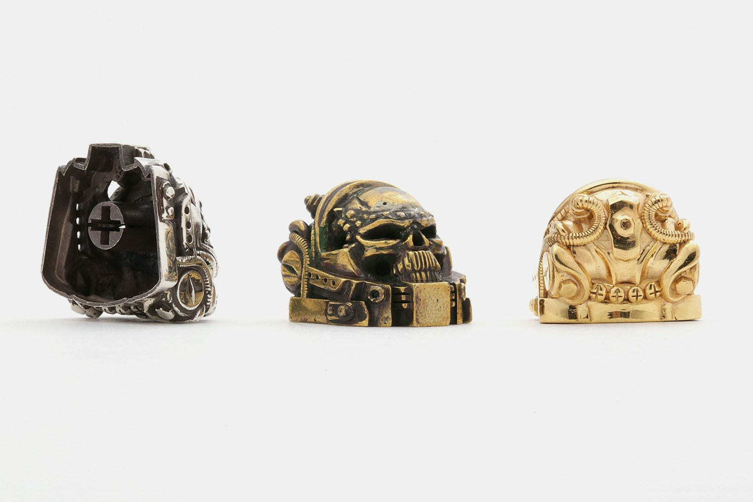 Golden Star Skull Marine Artisan Keycap