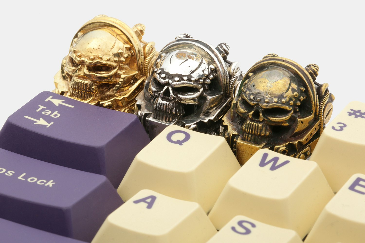Golden Star Skull Marine Artisan Keycap
