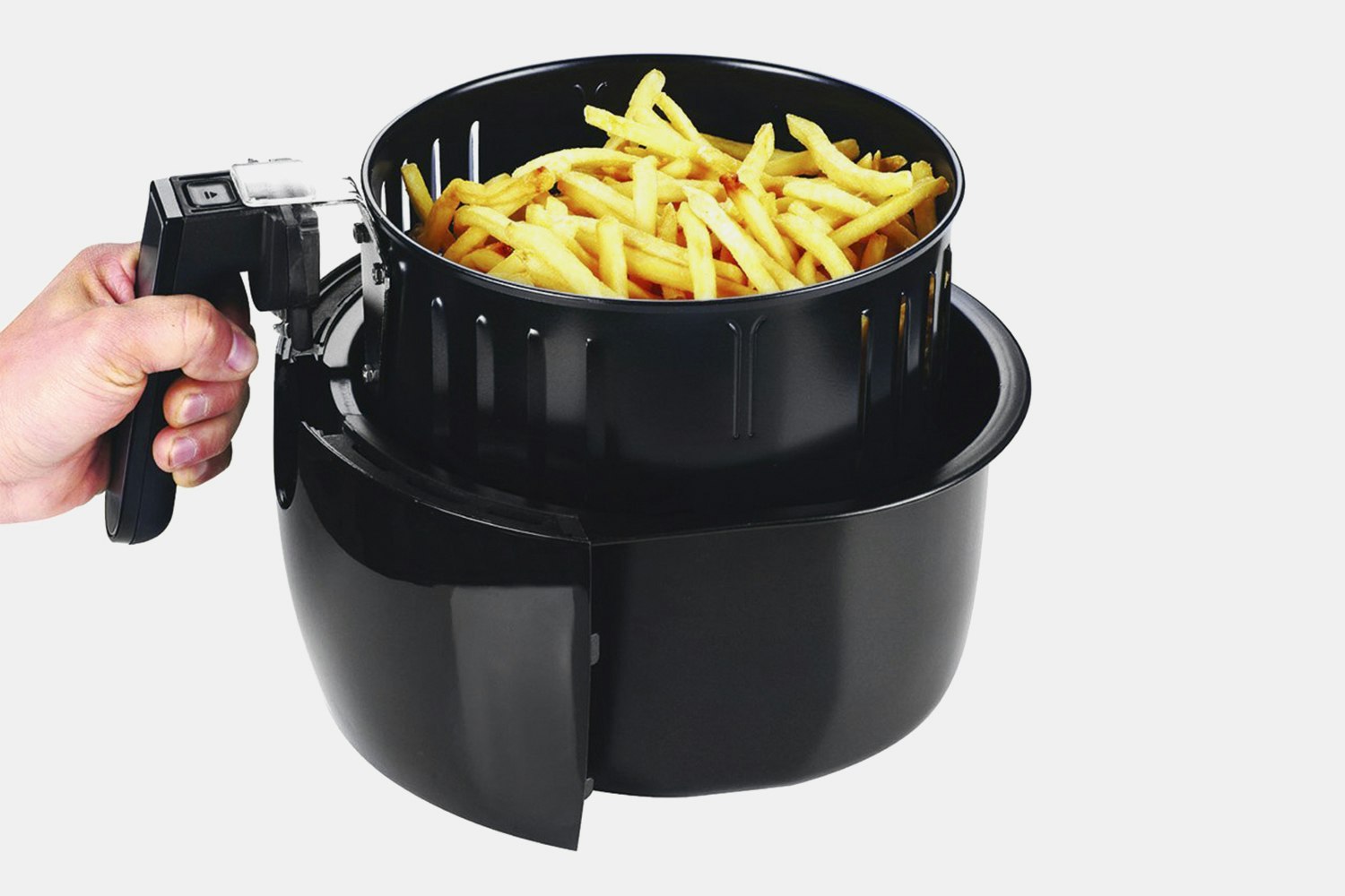 GoWise 3.7qt Programmable Air Fryer w/ Recipe Book Details Cooking