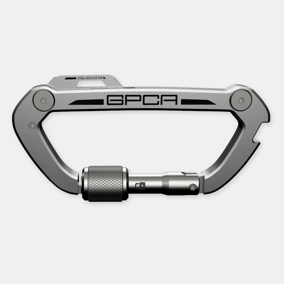 GPCA Carabiner PRO Aluminum Edition Multi-Tool Keychain with black gift box