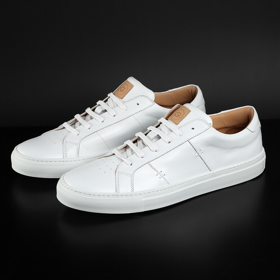 GREATS Royale Blanco Sneakers | Blush sneakers, Black leather sneakers,  White leather sneakers