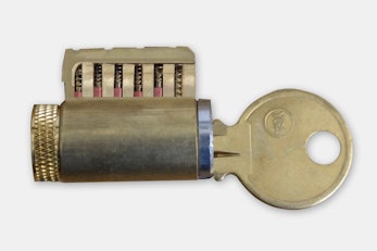 6-Pin Cutaway Practice Lock W Yale GA Commercial K (Brass)