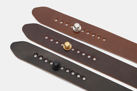 Guarded Goods Shell Cordovan Button Stud Strap