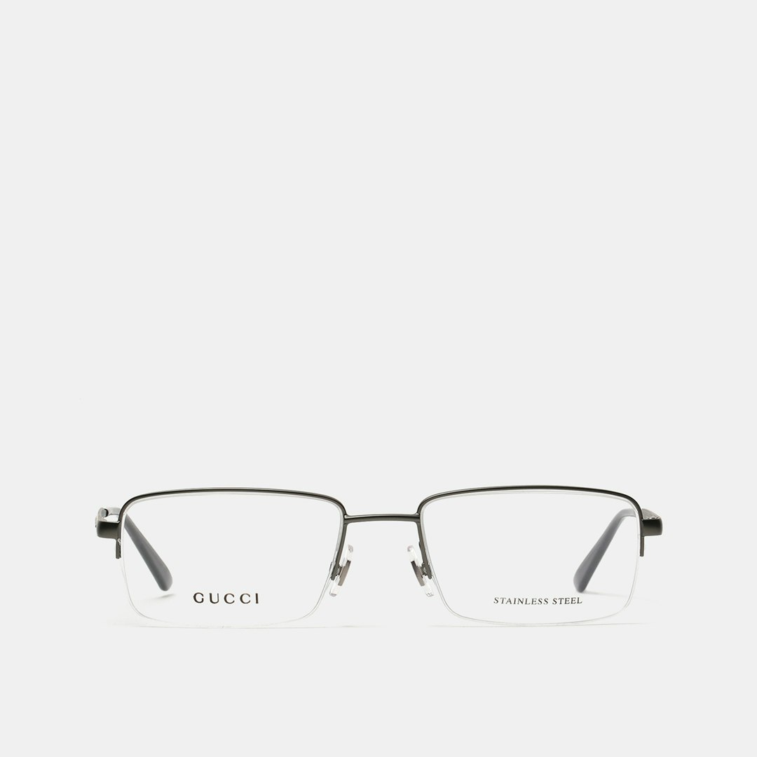gucci half rim eyeglasses