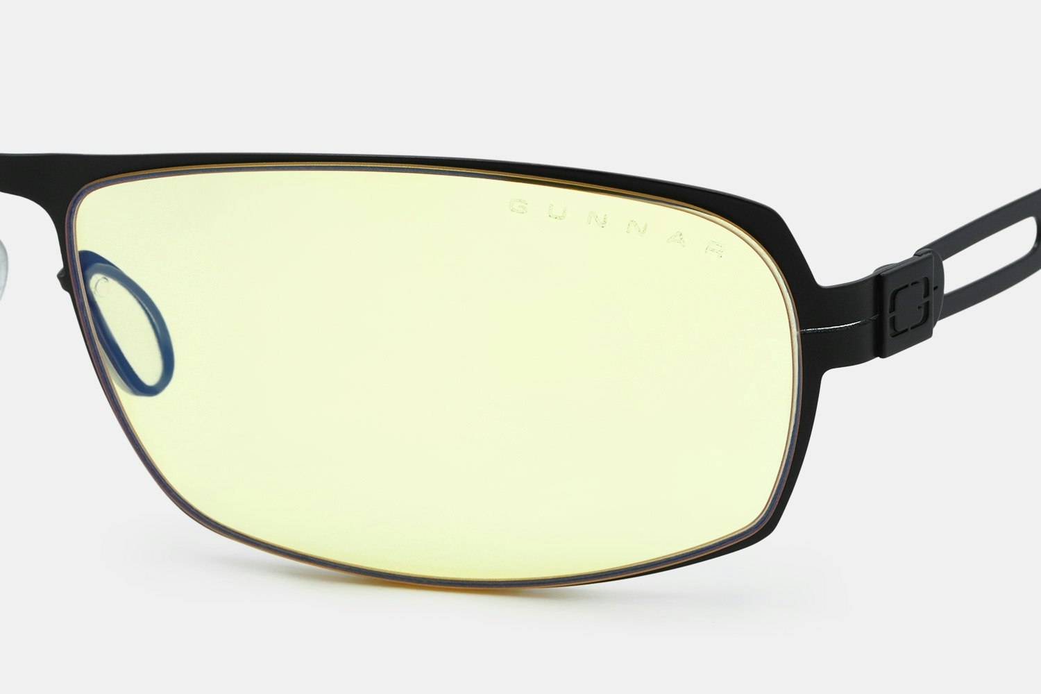 Gunnar Cyber Men's Onyx Slim Rectangle Gamer Glasses