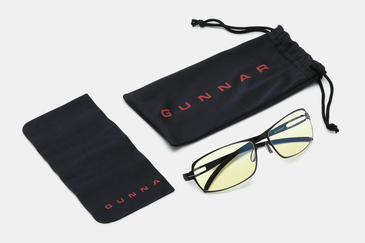 Gunnar Cyber Men's Onyx Slim Rectangle Gamer Glasses