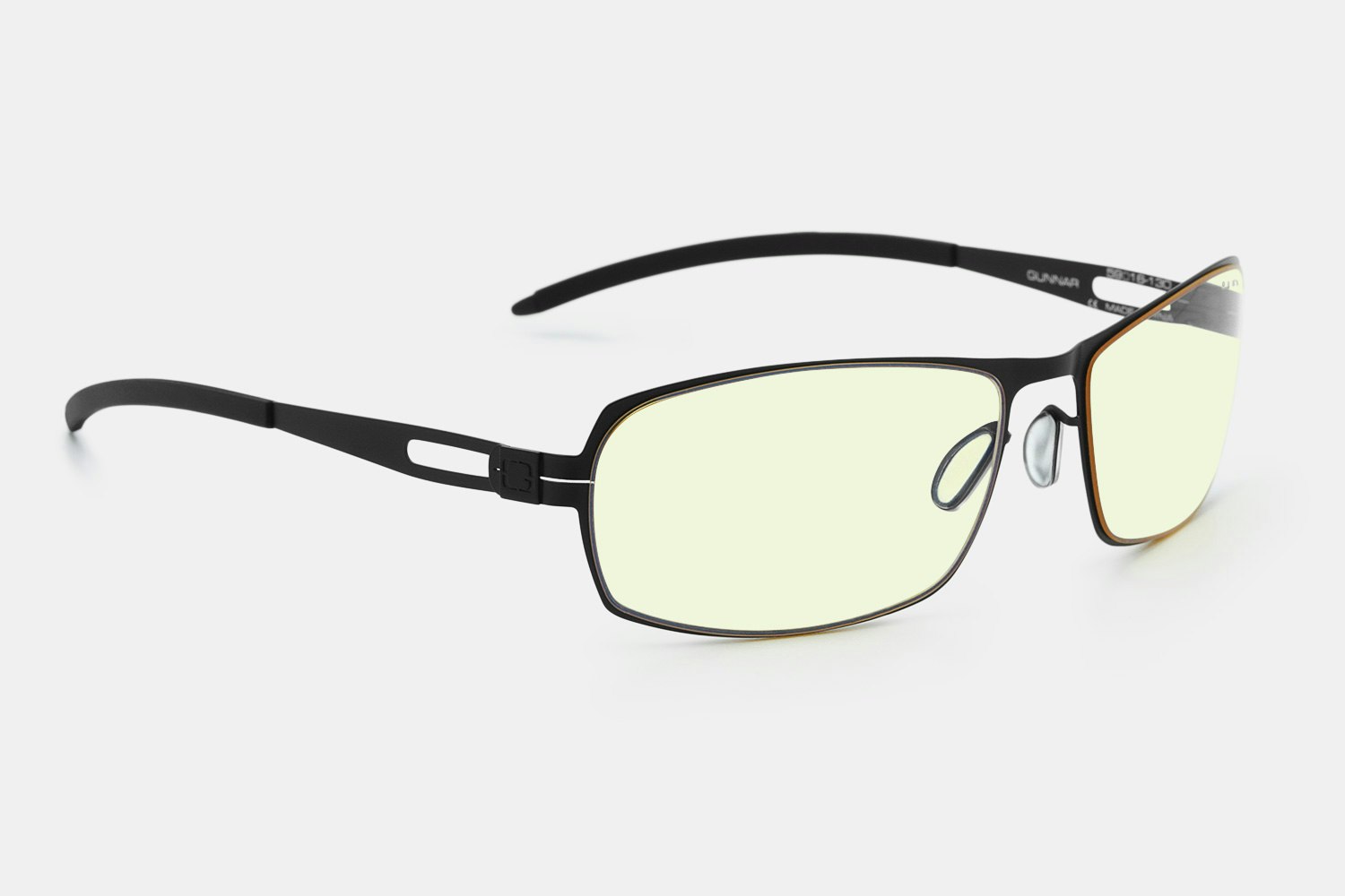 Gunnar Cyber Men's Onyx Slim Rectangle Gamer Glasses