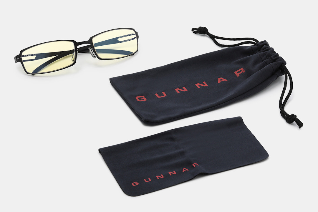 Gunnar Rocket Alt Fit Men's Onyx Rectangle Gamer Glasses