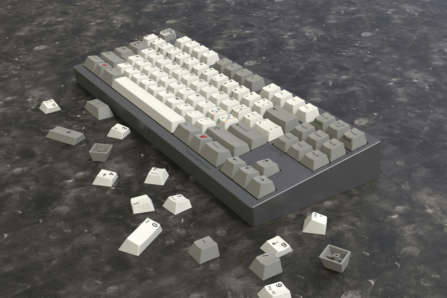 Hammer BSP Classic Beige PBT Dye-Subbed Keycap Set