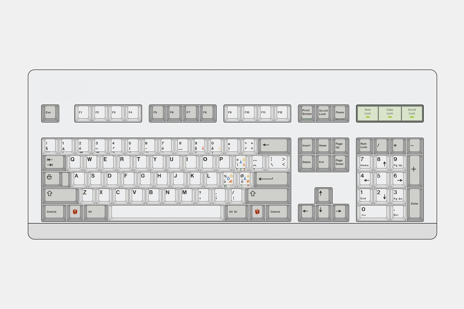 Hammer BSP Classic Beige PBT Dye-Subbed Keycap Set