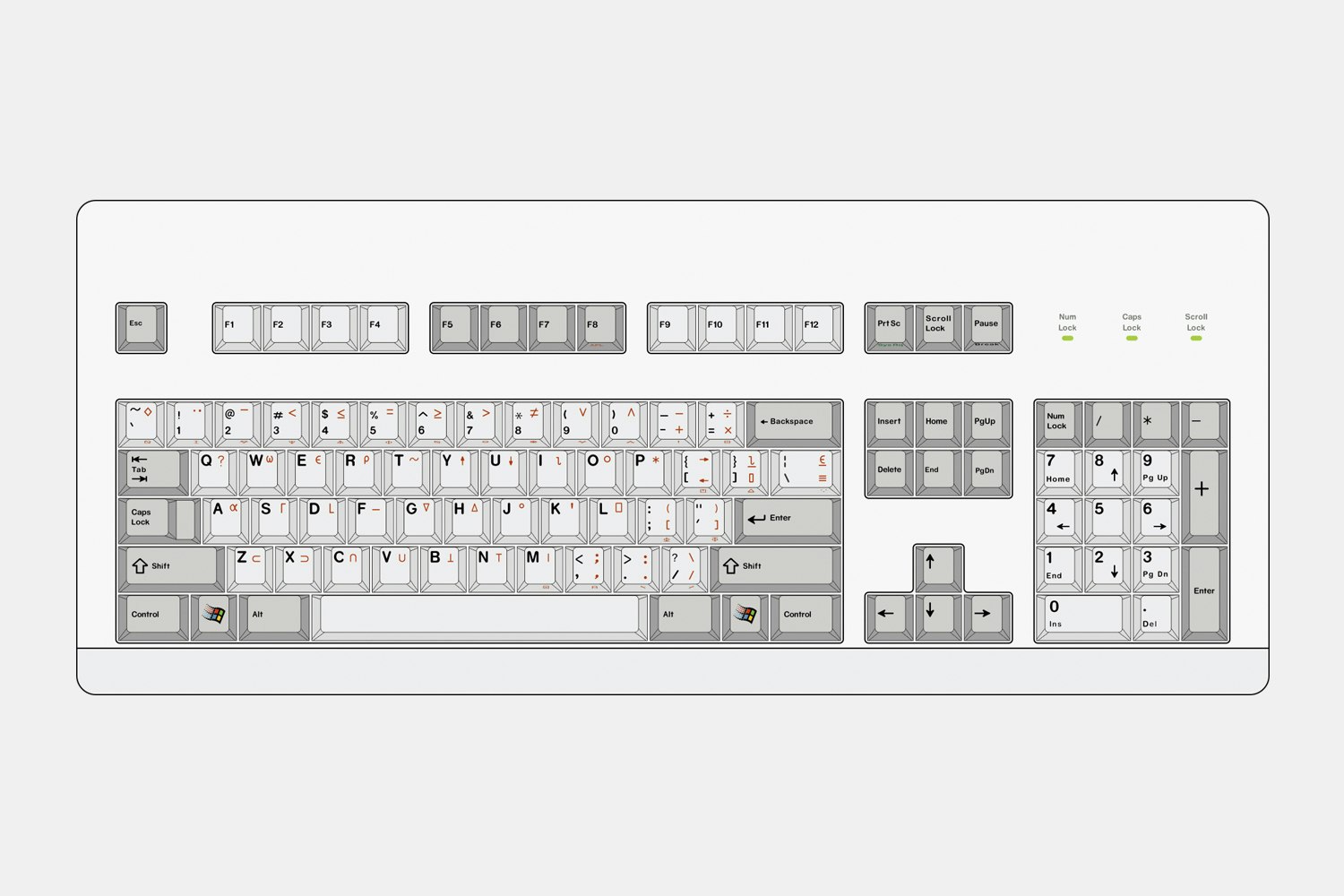 Hammer BSP Classic Beige PBT Dye-Subbed Keycap Set