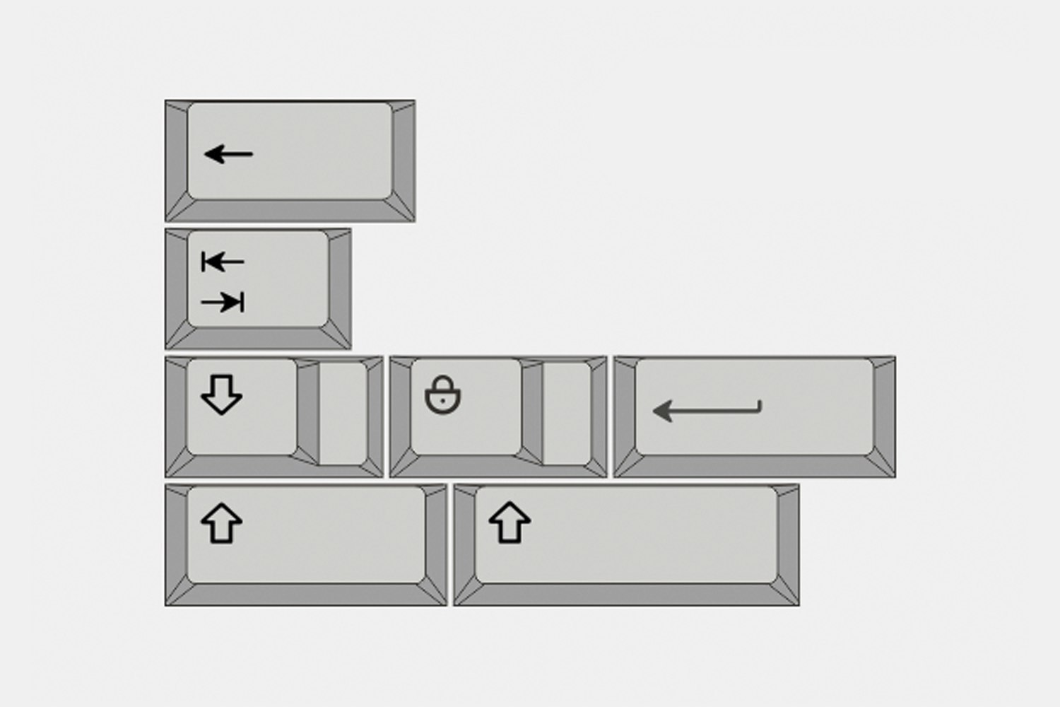 Hammer BSP Classic Beige PBT Dye-Subbed Keycap Set