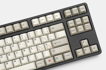 HammerWorks CRP Tulip/Peacock R3 Dye-Subbed PBT Keycaps