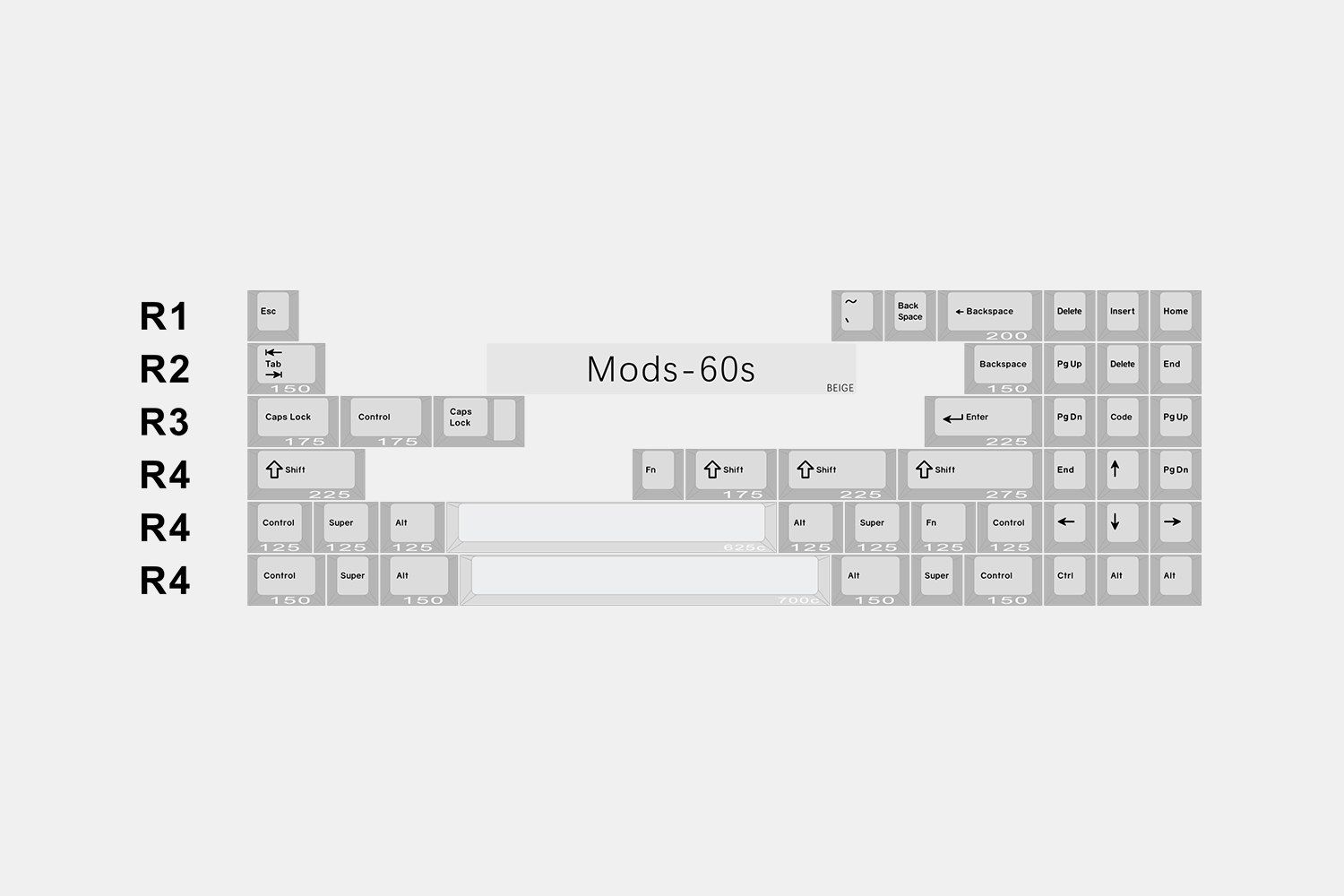 Mods 60s Beige - $40