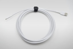 White paracord w/ White Techflex White paracord w/ White Techflex