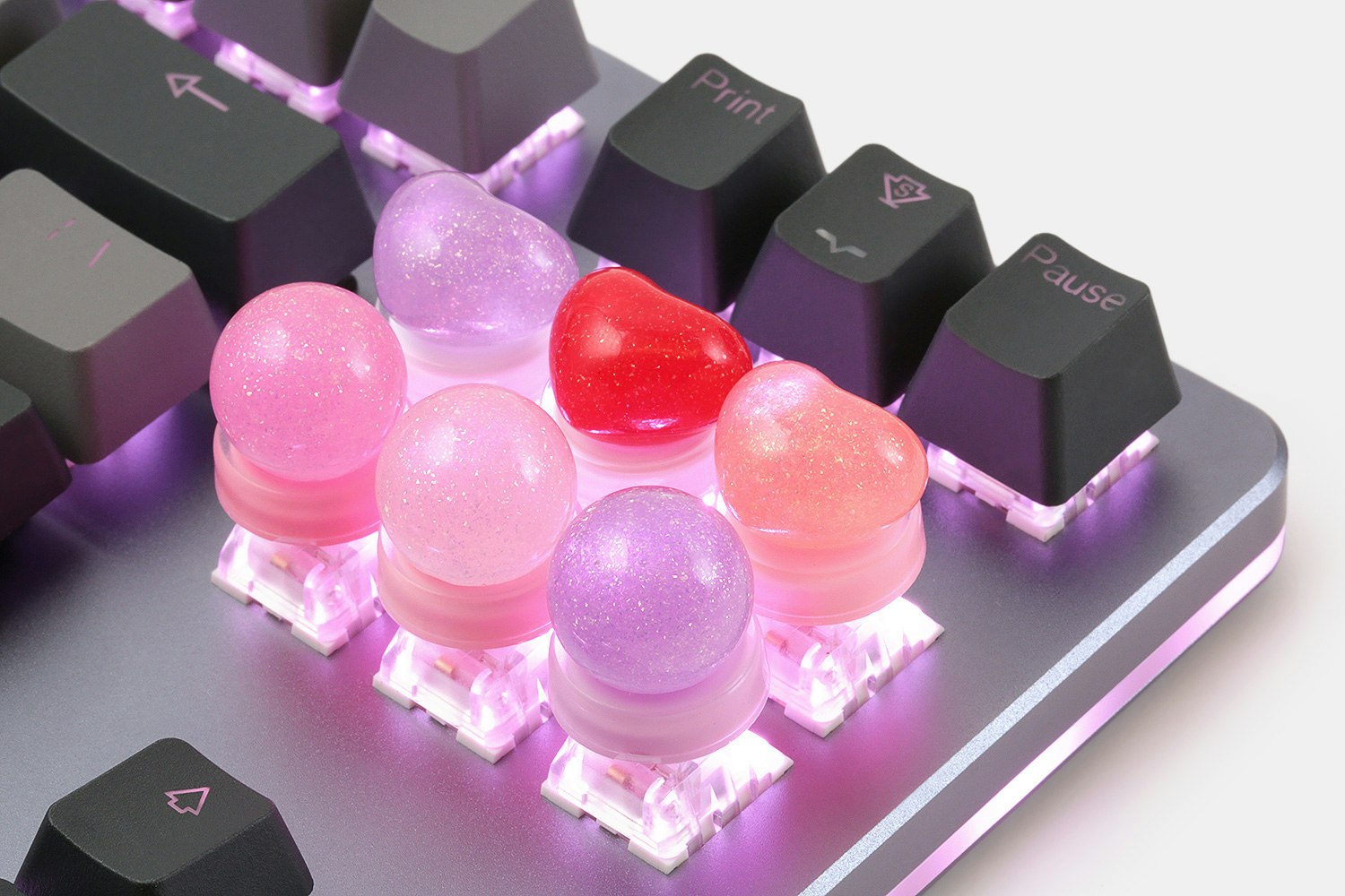 Heart & Soul Resin Novelty Keycaps (2-Pack)