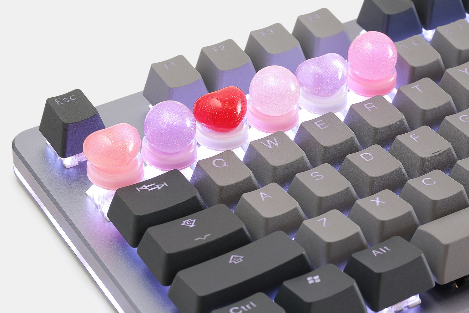 Heart & Soul Resin Novelty Keycaps (2-Pack)