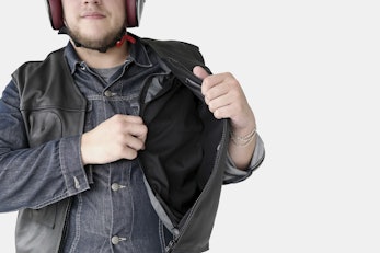 Helite Moto Leather Airbag Vest