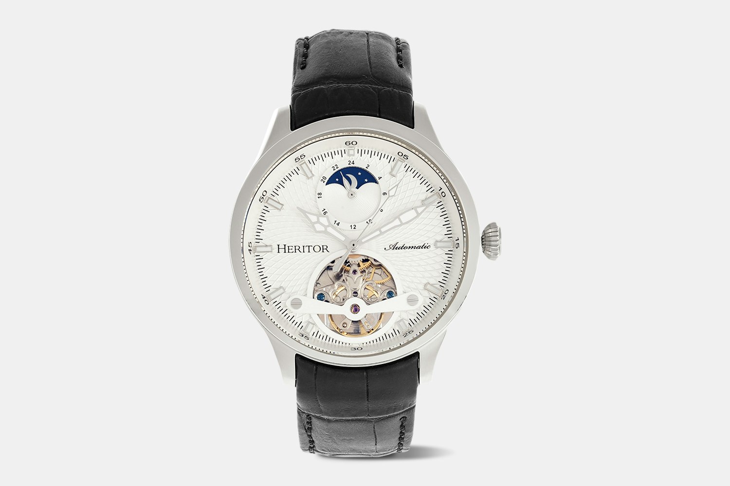 heritor gregory moonphase automatic watch