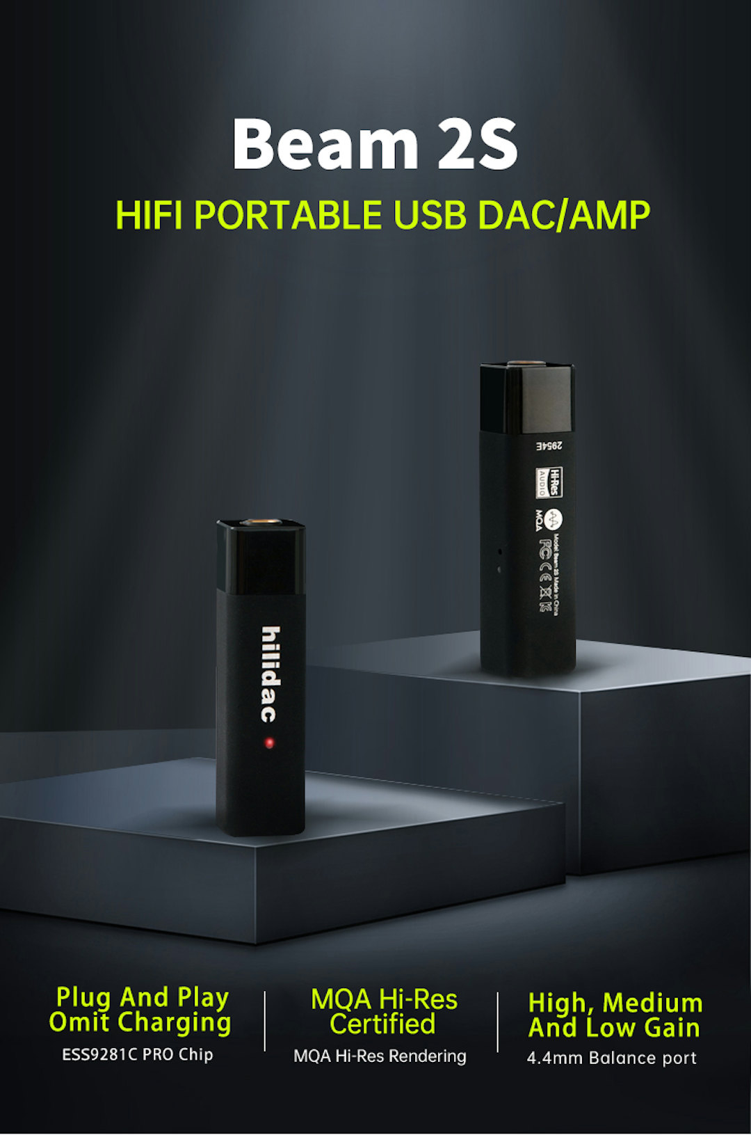 hiliDAC Audirect Beam 2S Portable DAC/Amp