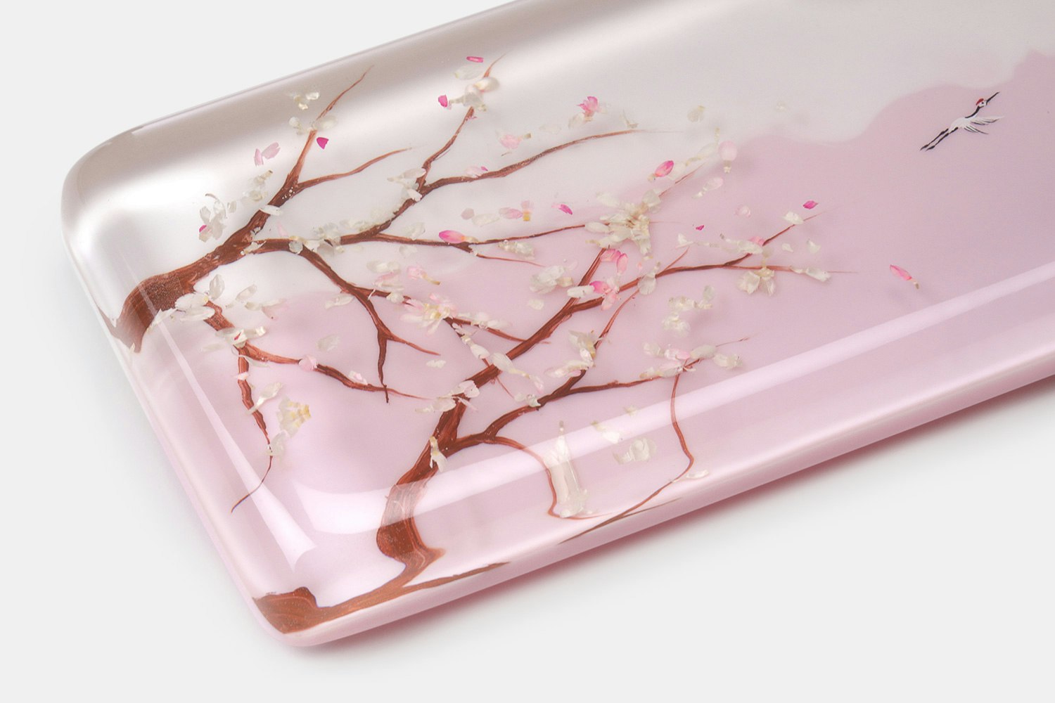 HLYM Cherry Blossom Fuji Resin Artisan Wrist Rest