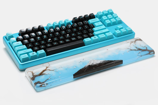 HLYM Mt. Fuji & Full Moon Artisan Resin Wrist Rests