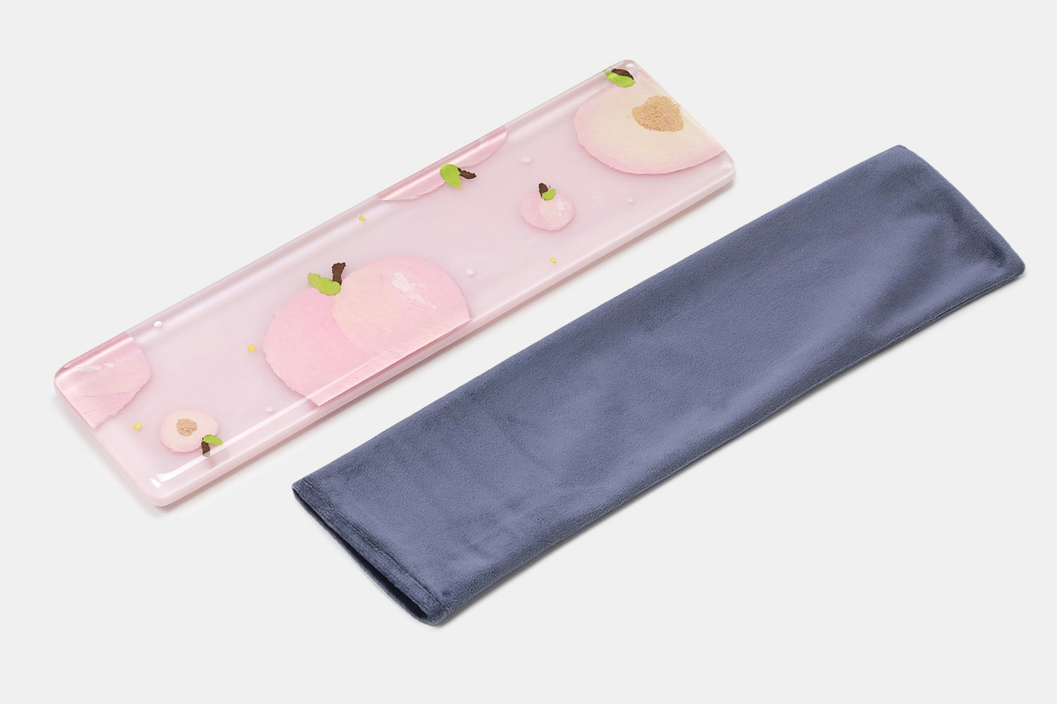 HLYM Painted Peach Resin Artisan Wrist Rest