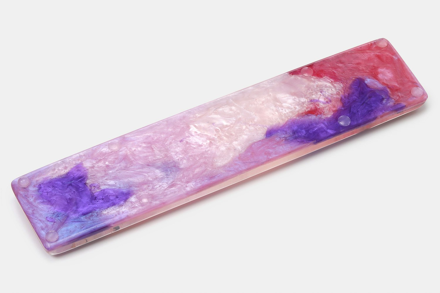 HLYM Pink Nebula Resin Artisan Wrist Rest
