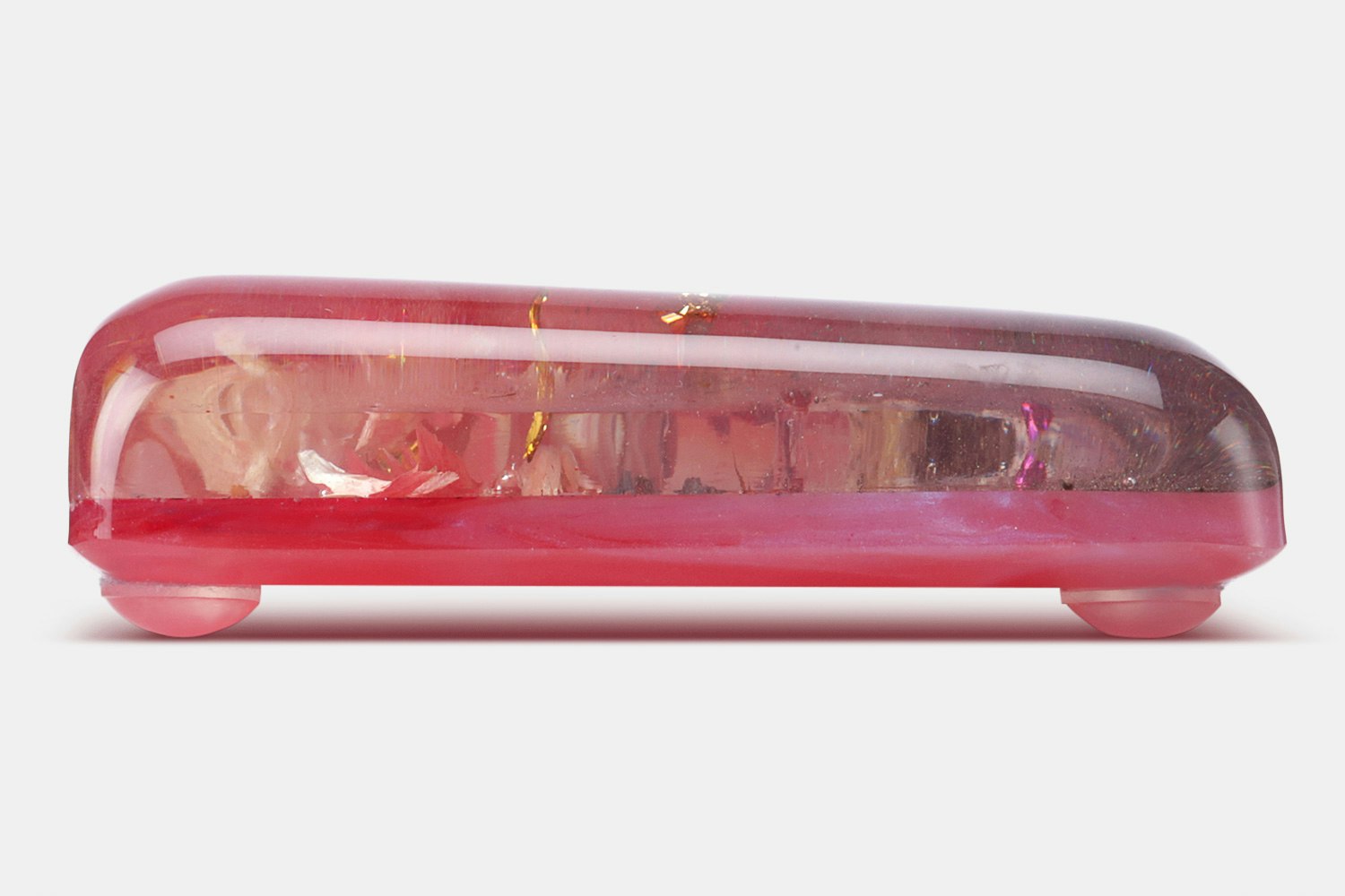 HLYM Pink Nebula Resin Artisan Wrist Rest