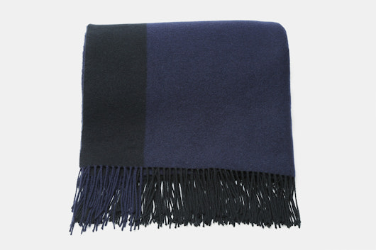 Hogarth Reversible Wool-Cashmere Throw