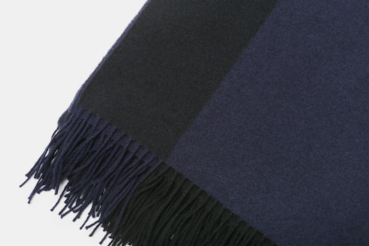 Hogarth Reversible Wool-Cashmere Throw