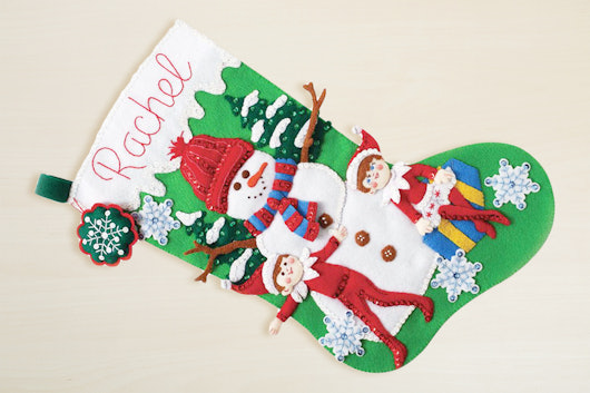 Scout Elf & Snowman Christmas Stocking Kit