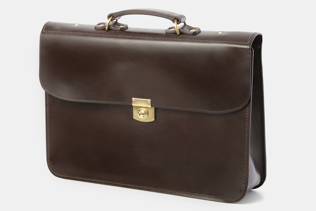 Hrothgar Stibbon Salisbury Leather Briefcase