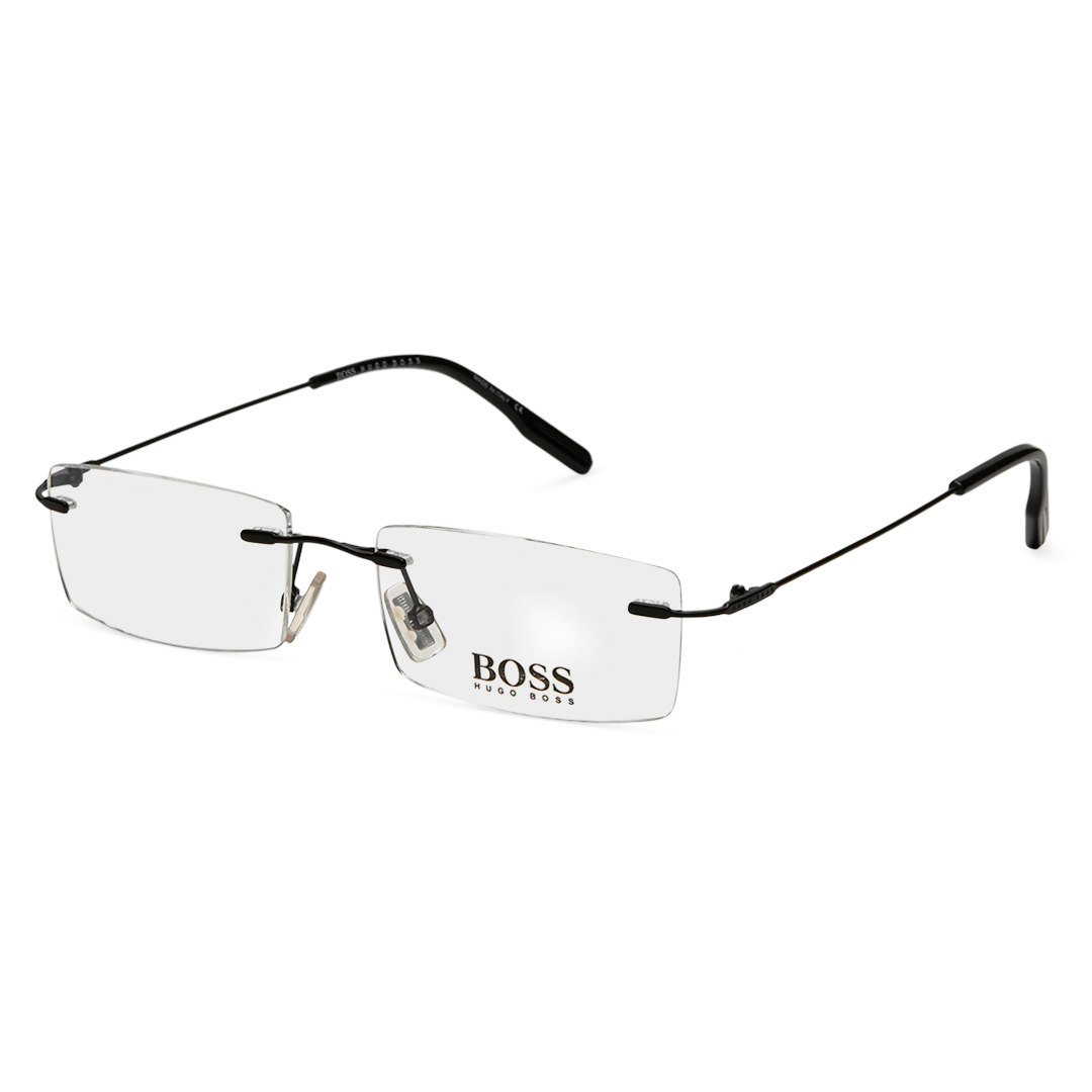 hugo boss rimless glasses