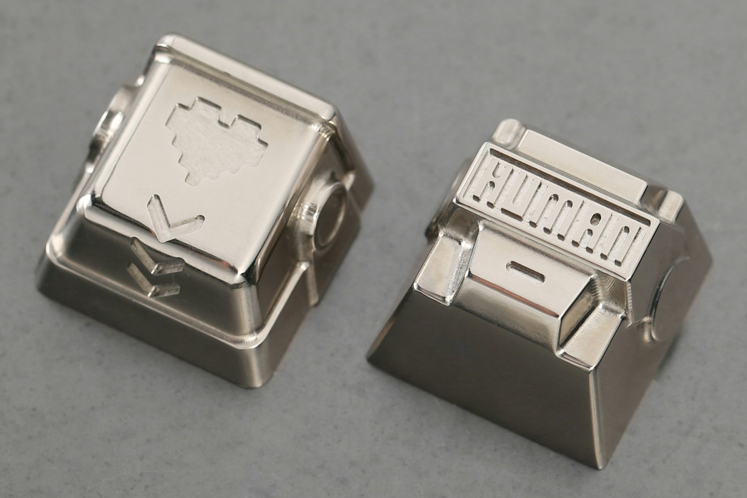 Human After All Artisan Titanium Keycaps
