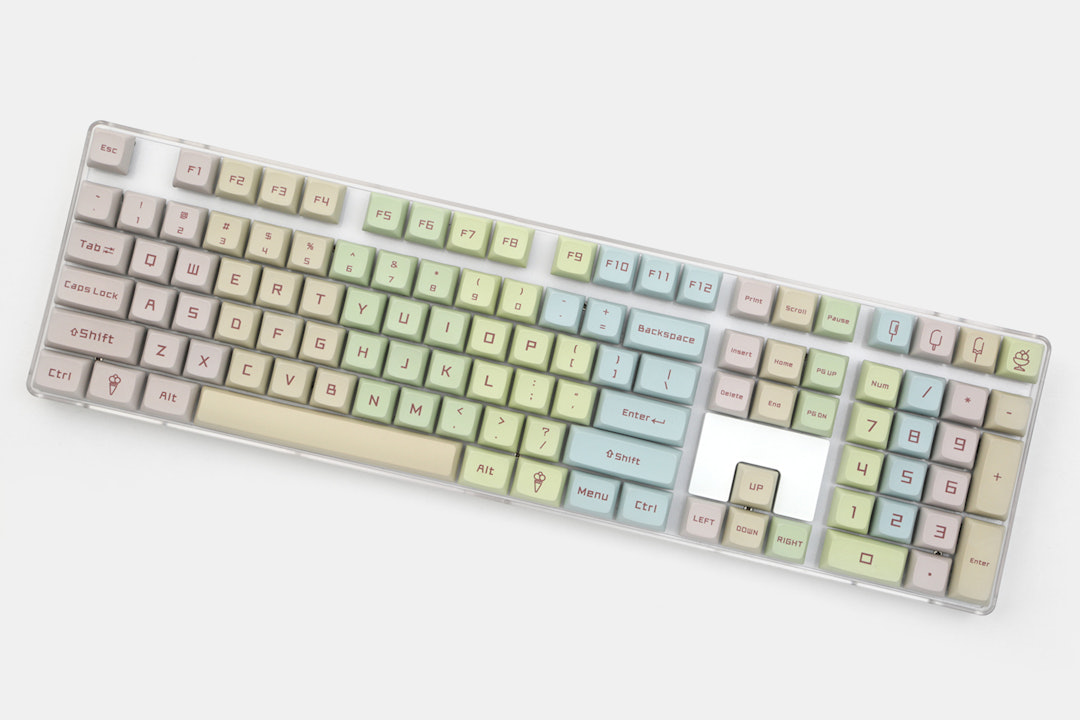 Ice Cream PBT All Over Dye-Subbed Keycap Set