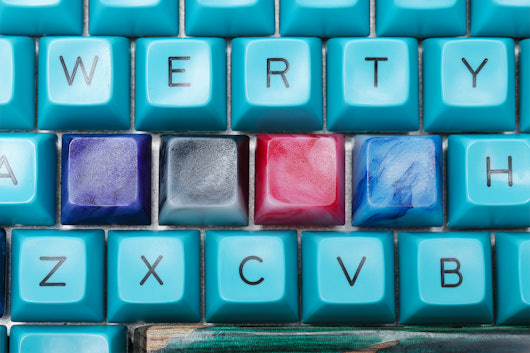 Idea23 Marbled Resin Artisan Keycaps (4-Pack)