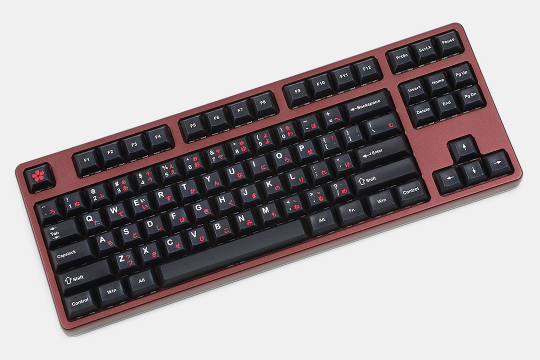 IDOBAO DSA Black Sakura PBT Keycap Set